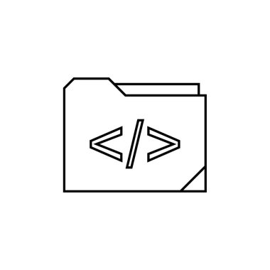 Dosya. Web simgesi basit illüstrasyon          