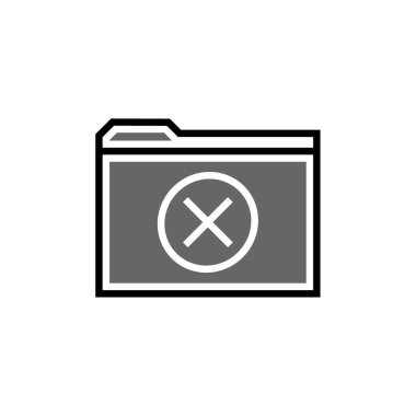 klasör arşivi. Web simgesi basit illüstrasyon     