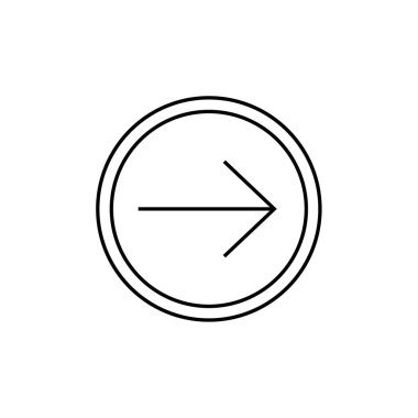 ok, web basit simgesi illüstrasyonu