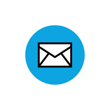 e- posta web simgesi, basit illüstrasyon