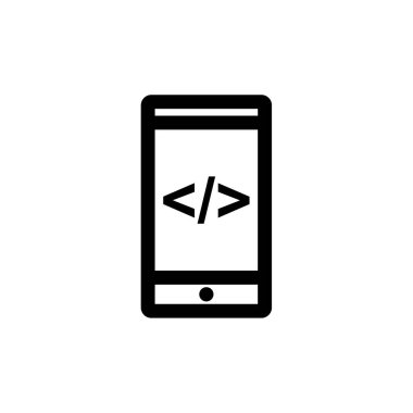 Web Geliştirme basit simgesi, vektör illüstrasyonu