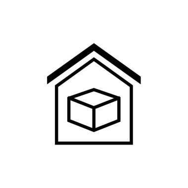 Emlak simgesi, vektör illüstrasyonu 