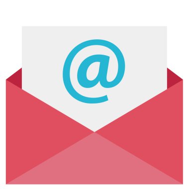 e- posta web simgesi, basit illüstrasyon