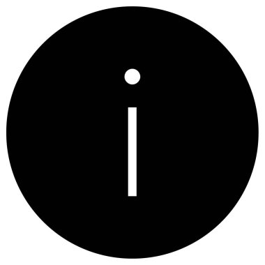 Bilgi simge vektör çizim 