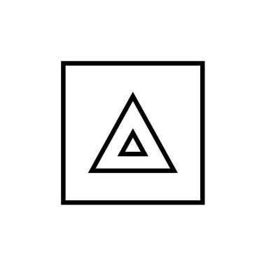 ok, web basit simgesi illüstrasyonu