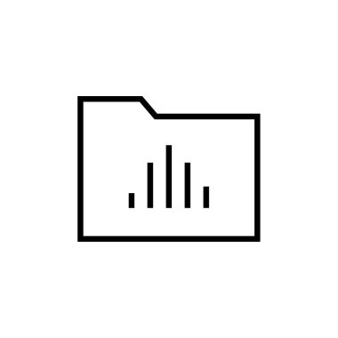 Dosya. Web simgesi basit illüstrasyon          