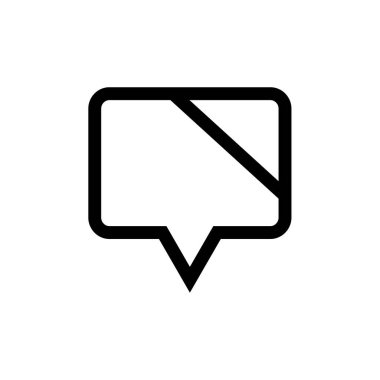 SMS & Metin Mesajlaşması ikon vektör çizimi