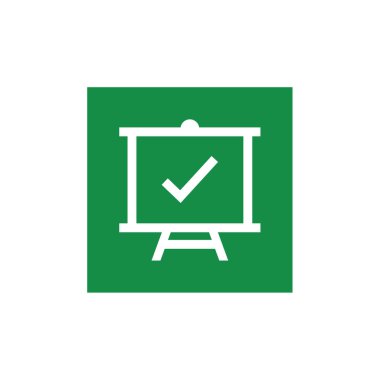 check mark icon. flat design. vector illustration        
