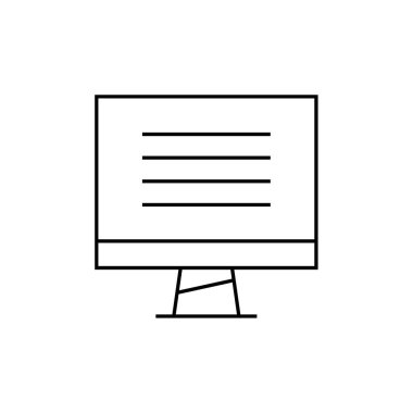 bilgisayar ekranı simgesi. vektör illüstrasyonu