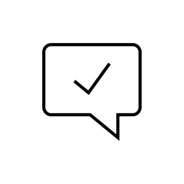 SMS & Metin Mesajlaşması ikon vektör çizimi