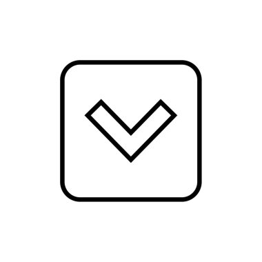 ok, web basit simgesi illüstrasyonu