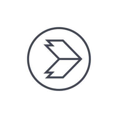 Basit ok tasarımı vektör çizimi