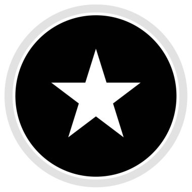Yıldız. Web simgesi basit illüstrasyon