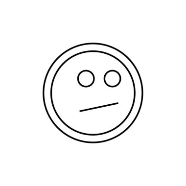 emoji, yüz ifadesi sembolü, simge simgesi, vektör illüstrasyonu