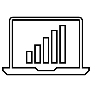 Bilgisayar. Web simgesi basit illüstrasyon
