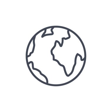 Küresel simge vektör illüstrasyonu