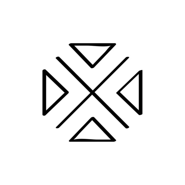 Зупинити Творчий Дизайн Хрест Символ Вектор Піктограма Веб Дизайну — стоковий вектор