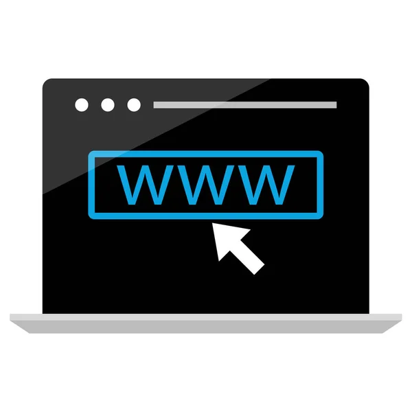 Vektor Illustration Des Webbrowsers Wireframe Symbol — Stockvektor