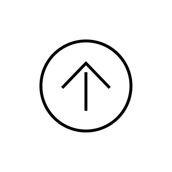 Flèche Illustration Icône Simple Web — Image vectorielle