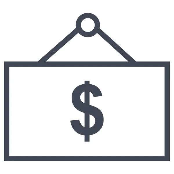 Dolar Ekommerce Nákupní Ikona Vektorové Ilustrace — Stockový vektor