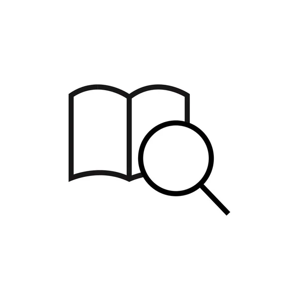 Čtení Knihy Ikony Vektorové Ilustrace — Stockový vektor