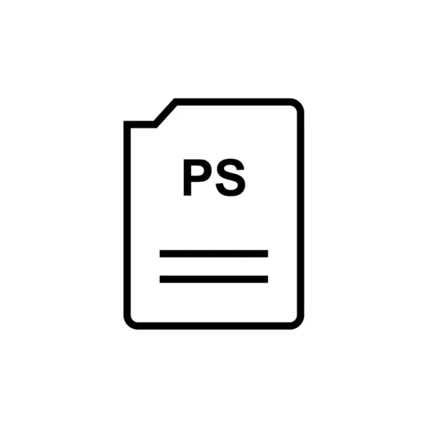 Nome Del File Icona Vettoriale Illustrazione — Vettoriale Stock