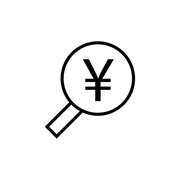 Yen Icon Vektor Isoliert Auf Weißem Hintergrund Für Ihr Web — Stockvektor