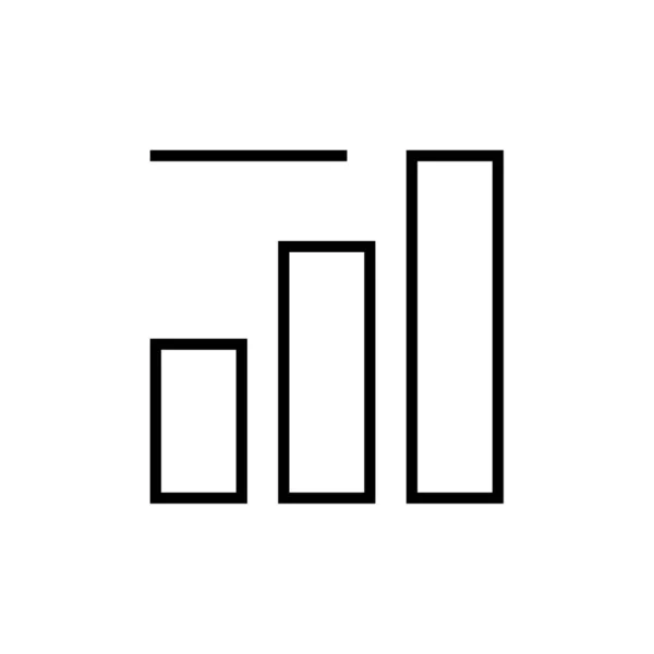 Graph Icon Vector Illustration — Stock Vector