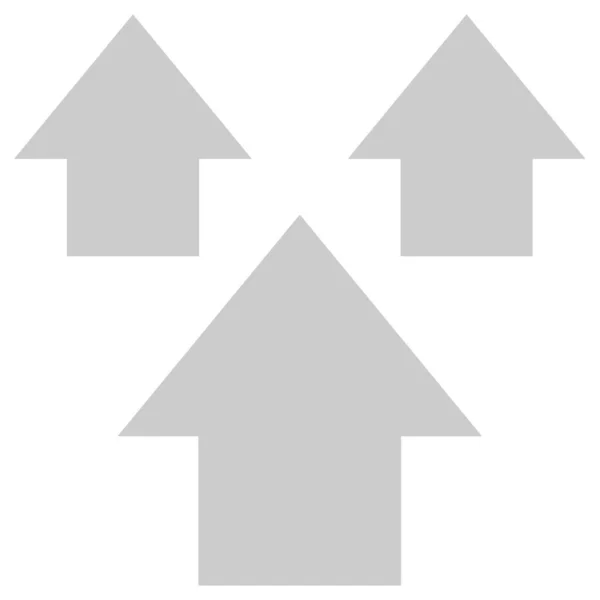 Arrow Vector Icon Style Flat Graphic Symbol Grey Color White — Stock Vector