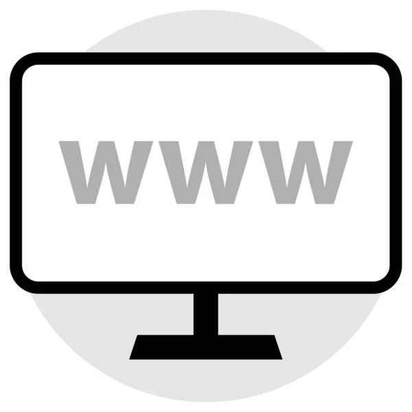 Internet Www Web Vetor Design Ícones Online — Vetor de Stock