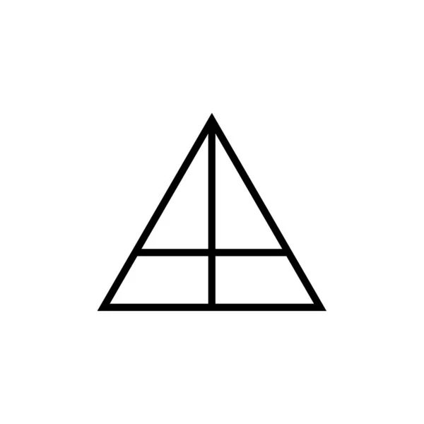 Vector Icono Pirámide Aislado Sobre Fondo Blanco Para Diseño Web — Vector de stock