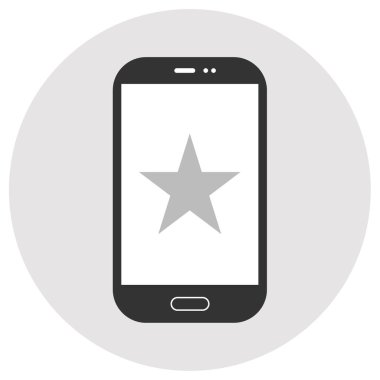 cep telefonu simgesi. vektör illüstrasyonu