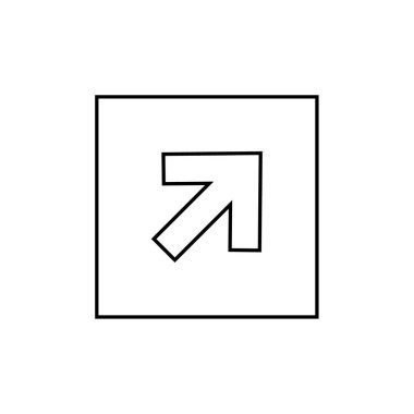 ok, web basit simgesi illüstrasyonu