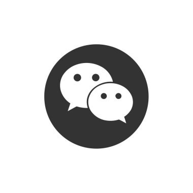 Sohbet simgesi, vektör çizimi 