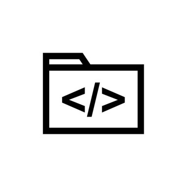 Dosya. Web simgesi basit illüstrasyon          