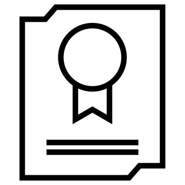 Beyaz arkaplanda izole edilmiş belge simgesi vektörü