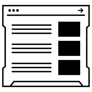 wirefram simgesi vektör illüstrasyonu