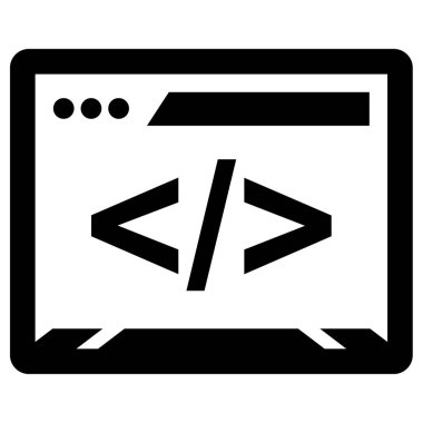 Web tarayıcı simgesi, vektör illüstrasyonu basit tasarım 