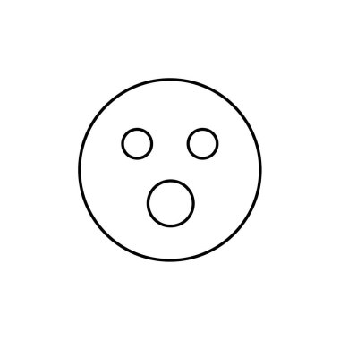 emoji, yüz ifadesi sembolü, simge simgesi, vektör illüstrasyonu