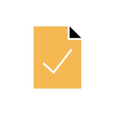 check mark icon. flat design. vector illustration        