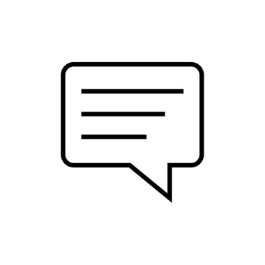 SMS & Metin Mesajlaşması ikon vektör çizimi