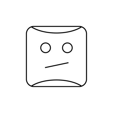 emoji, yüz ifadesi sembolü, simge simgesi, vektör illüstrasyonu