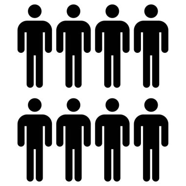 İnsan simgesi, vektör illüstrasyonu