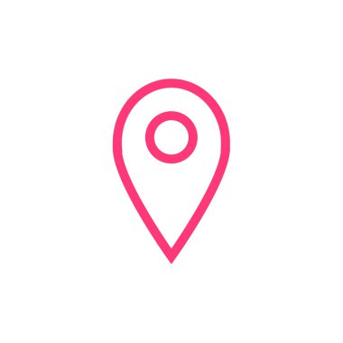 Gezinti PIN basit simgesi, vektör çizim