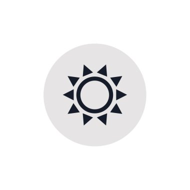 Güneş Simgesi Vektör illüstrasyonu