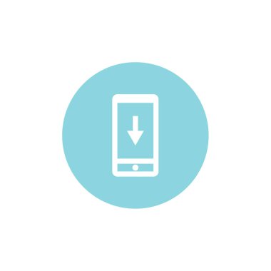 akıllı telefon simgesi basit vektör illüstrasyonu