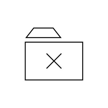 kutu simgesi vektör çizim logo şablonu 