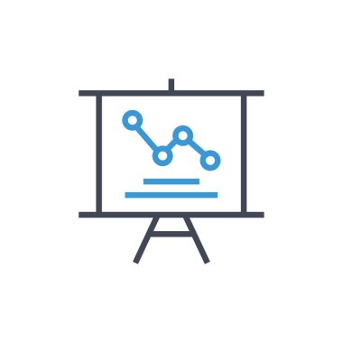 grafik ikonu vektör illüstrasyonu