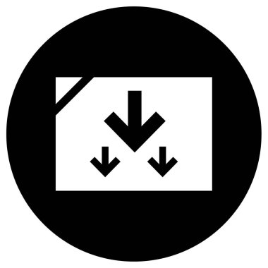 Modern ok simgesinin vektör illüstrasyonu    