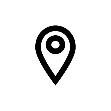 Gezinti PIN basit simgesi, vektör çizim